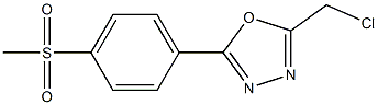 2-(chloromethyl)-5-[4-(methylsulfonyl)phenyl]-1,3,4-oxadiazole