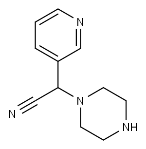 2-(piperazin-1-yl)-2-(pyridin-3-yl)acetonitrile|