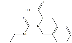 2-(propylcarbamoyl)-1,2,3,4-tetrahydroisoquinoline-3-carboxylic acid