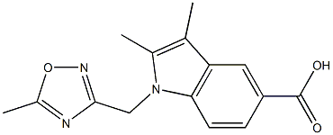2,3-dimethyl-1-[(5-methyl-1,2,4-oxadiazol-3-yl)methyl]-1H-indole-5-carboxylic acid