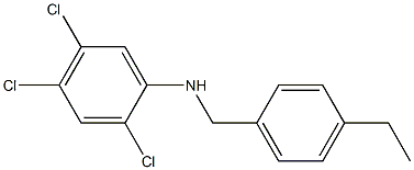 2,4,5-trichloro-N-[(4-ethylphenyl)methyl]aniline