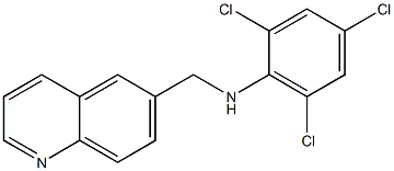 2,4,6-trichloro-N-(quinolin-6-ylmethyl)aniline