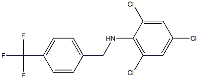 2,4,6-trichloro-N-{[4-(trifluoromethyl)phenyl]methyl}aniline