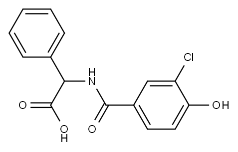 2-[(3-chloro-4-hydroxyphenyl)formamido]-2-phenylacetic acid