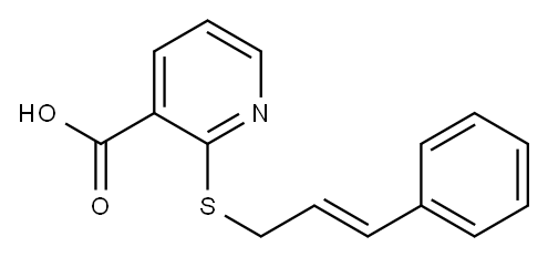 2-[(3-phenylprop-2-en-1-yl)sulfanyl]pyridine-3-carboxylic acid