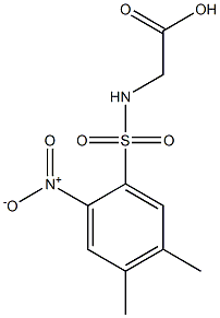 2-[(4,5-dimethyl-2-nitrobenzene)sulfonamido]acetic acid