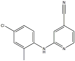 2-[(4-chloro-2-methylphenyl)amino]pyridine-4-carbonitrile