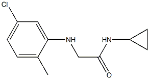 2-[(5-chloro-2-methylphenyl)amino]-N-cyclopropylacetamide|