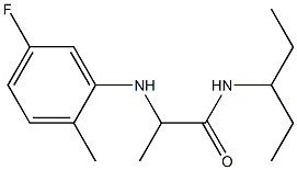 2-[(5-fluoro-2-methylphenyl)amino]-N-(pentan-3-yl)propanamide