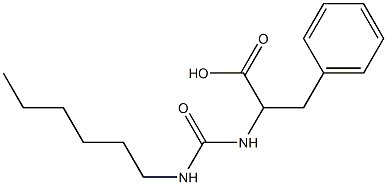 2-[(hexylcarbamoyl)amino]-3-phenylpropanoic acid