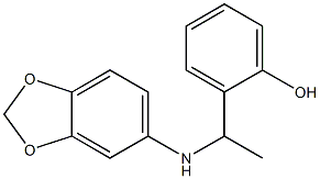 2-[1-(2H-1,3-benzodioxol-5-ylamino)ethyl]phenol Structure