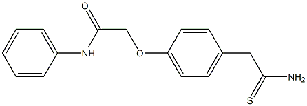 2-[4-(carbamothioylmethyl)phenoxy]-N-phenylacetamide
