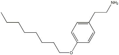 2-[4-(octyloxy)phenyl]ethan-1-amine Struktur