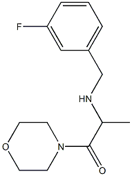 2-{[(3-fluorophenyl)methyl]amino}-1-(morpholin-4-yl)propan-1-one