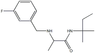 2-{[(3-fluorophenyl)methyl]amino}-N-(2-methylbutan-2-yl)propanamide