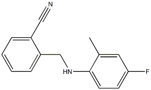 2-{[(4-fluoro-2-methylphenyl)amino]methyl}benzonitrile