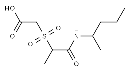 2-{[1-(pentan-2-ylcarbamoyl)ethane]sulfonyl}acetic acid