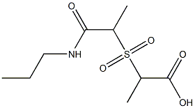2-{[1-(propylcarbamoyl)ethane]sulfonyl}propanoic acid