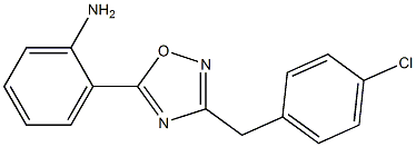 2-{3-[(4-chlorophenyl)methyl]-1,2,4-oxadiazol-5-yl}aniline