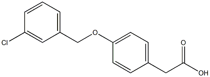 2-{4-[(3-chlorophenyl)methoxy]phenyl}acetic acid Structure
