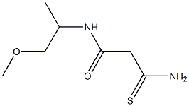 2-carbamothioyl-N-(1-methoxypropan-2-yl)acetamide Structure