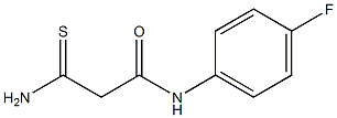 2-carbamothioyl-N-(4-fluorophenyl)acetamide Structure