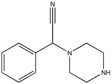 2-phenyl-2-(piperazin-1-yl)acetonitrile Structure