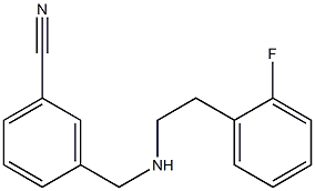 3-({[2-(2-fluorophenyl)ethyl]amino}methyl)benzonitrile