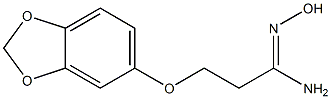 3-(2H-1,3-benzodioxol-5-yloxy)-N'-hydroxypropanimidamide Structure