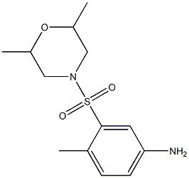 3-[(2,6-dimethylmorpholine-4-)sulfonyl]-4-methylaniline