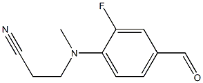 3-[(2-fluoro-4-formylphenyl)(methyl)amino]propanenitrile Structure