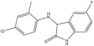 3-[(4-chloro-2-methylphenyl)amino]-5-fluoro-2,3-dihydro-1H-indol-2-one
