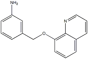 3-[(quinolin-8-yloxy)methyl]aniline Structure