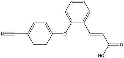 3-[2-(4-cyanophenoxy)phenyl]prop-2-enoic acid