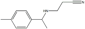 3-{[1-(4-methylphenyl)ethyl]amino}propanenitrile