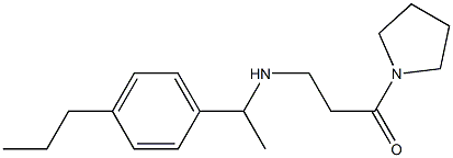3-{[1-(4-propylphenyl)ethyl]amino}-1-(pyrrolidin-1-yl)propan-1-one