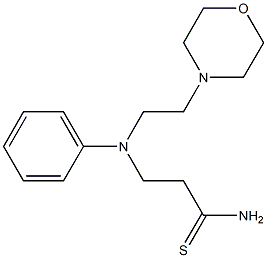 3-{[2-(morpholin-4-yl)ethyl](phenyl)amino}propanethioamide