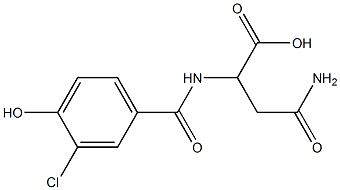 3-carbamoyl-2-[(3-chloro-4-hydroxyphenyl)formamido]propanoic acid