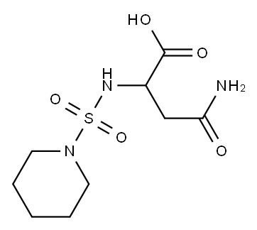 3-carbamoyl-2-[(piperidine-1-sulfonyl)amino]propanoic acid