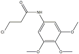 3-chloro-N-(3,4,5-trimethoxyphenyl)propanamide Structure
