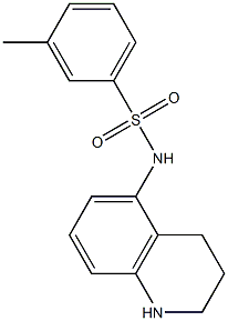 3-methyl-N-(1,2,3,4-tetrahydroquinolin-5-yl)benzene-1-sulfonamide