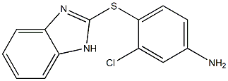 4-(1H-1,3-benzodiazol-2-ylsulfanyl)-3-chloroaniline Structure