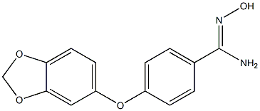 4-(2H-1,3-benzodioxol-5-yloxy)-N'-hydroxybenzene-1-carboximidamide