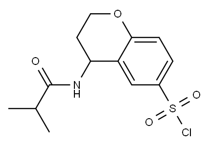4-(2-methylpropanamido)-3,4-dihydro-2H-1-benzopyran-6-sulfonyl chloride