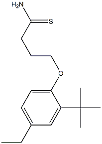 4-(2-tert-butyl-4-ethylphenoxy)butanethioamide 结构式