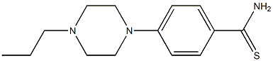 4-(4-propylpiperazin-1-yl)benzene-1-carbothioamide Structure