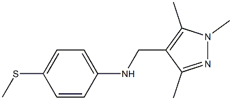4-(methylsulfanyl)-N-[(1,3,5-trimethyl-1H-pyrazol-4-yl)methyl]aniline