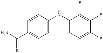 4-[(2,3,4-trifluorophenyl)amino]benzene-1-carbothioamide