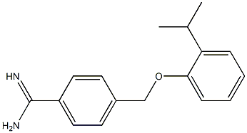 4-[(2-isopropylphenoxy)methyl]benzenecarboximidamide