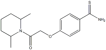 4-[2-(2,6-dimethylpiperidin-1-yl)-2-oxoethoxy]benzene-1-carbothioamide